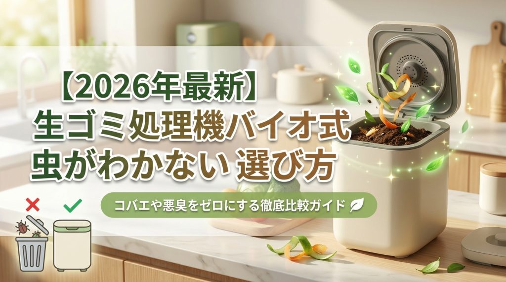 【2026年最新】生ゴミ処理機バイオ式おすすめ7選！虫がわかない選び方