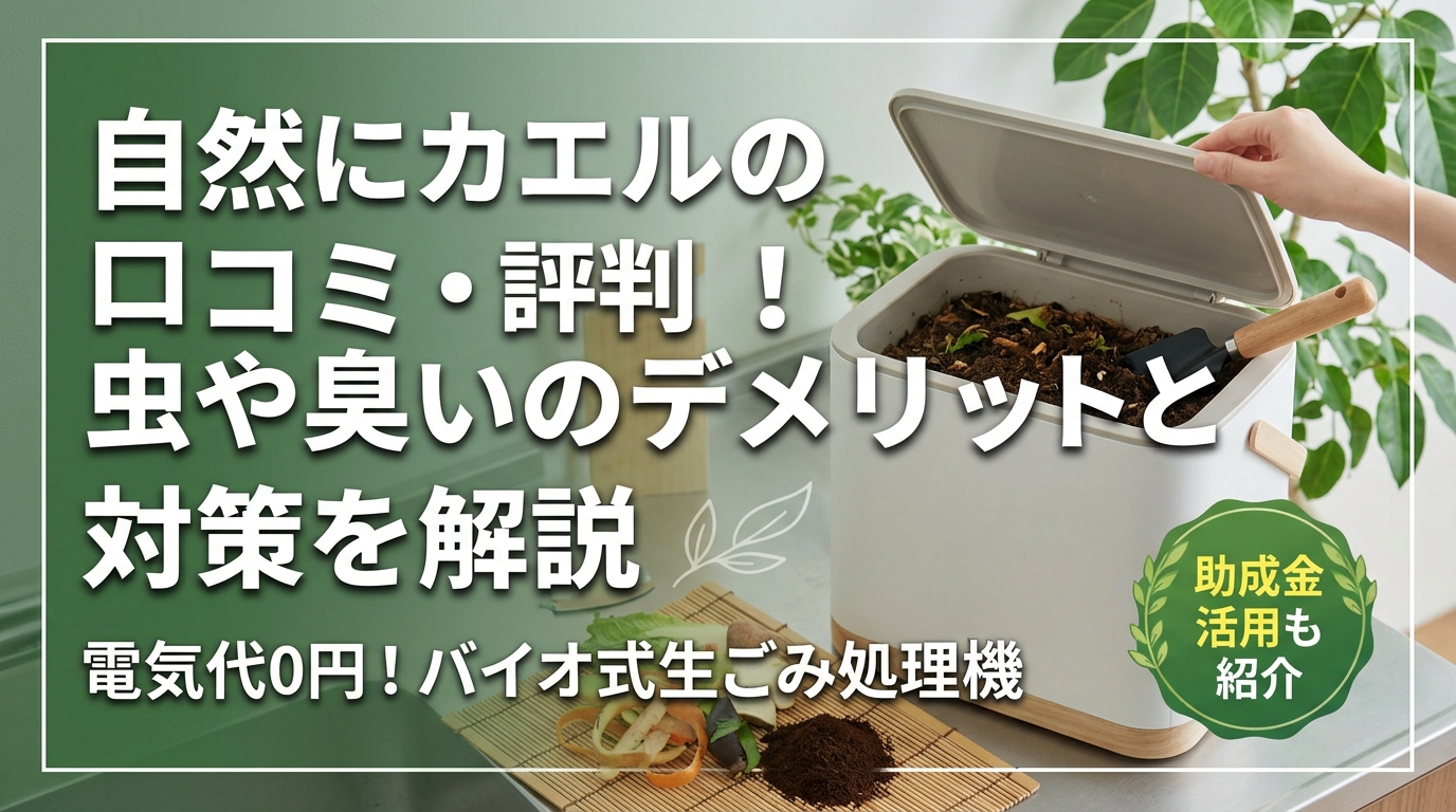 自然にカエルの口コミ・評判!虫や臭いのデメリットと対策を解説