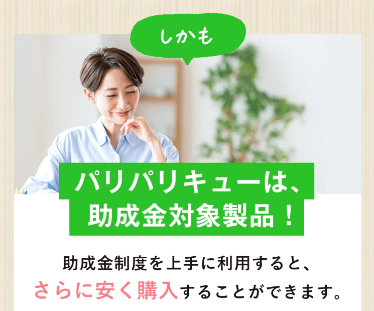 パリパリキュー 助成金対象